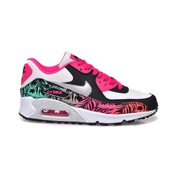 Nike Air Max 90 Womens Shoes Hot New Colored Green Red Silver On Sale